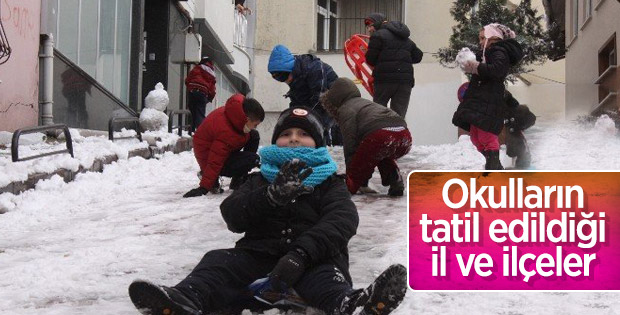 Okullara kar engeli