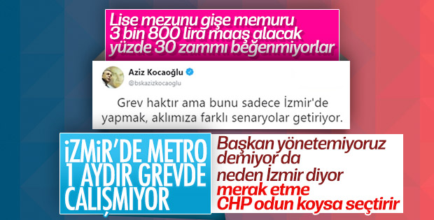 Aziz Kocaoğlu İZBAN grevinde komplo görüyor