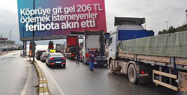 Osmangazi Köprüsü'ne zam geldi, feribota talep arttı