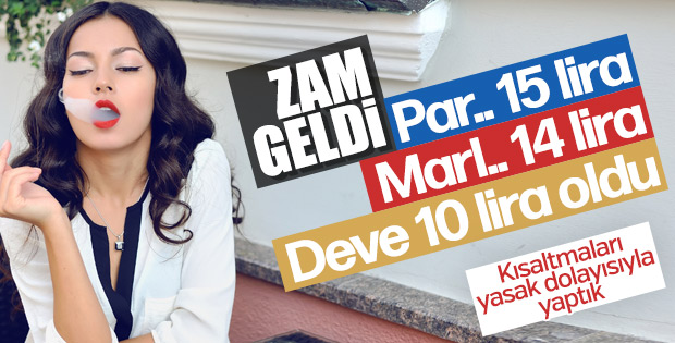 Vergi zammı sonrası 2019 yılında sigara fiyatları