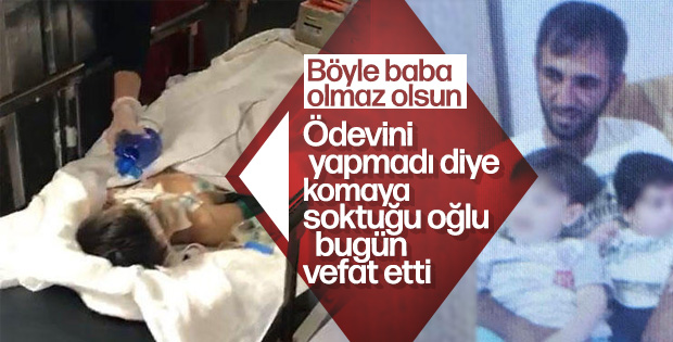 Babasının dövdüğü 6 yaşındaki Mertcan kurtarılamadı