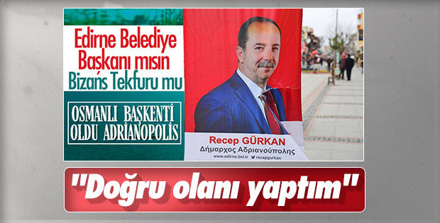 CHP'li Edirne Belediyesi Yunanca afişi savundu