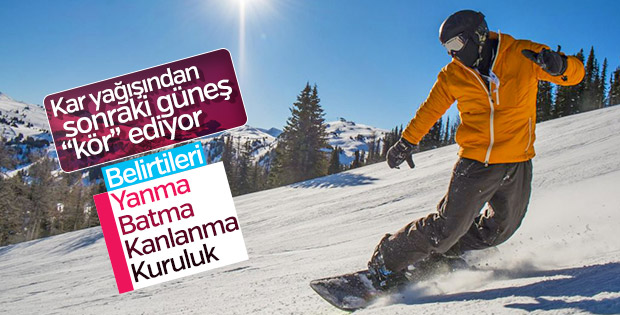 Kar körlüğüne en etkili çözüm güneş gözlüğü