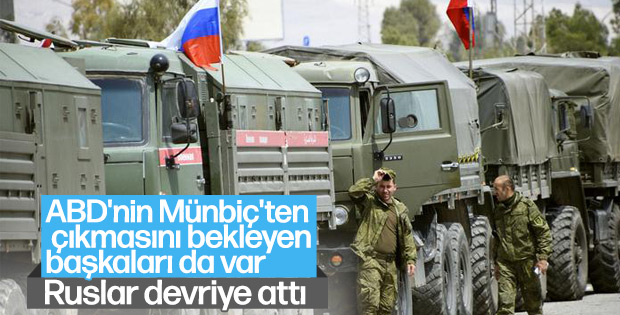 Ruslar Münbiç'te devriyeye başladı