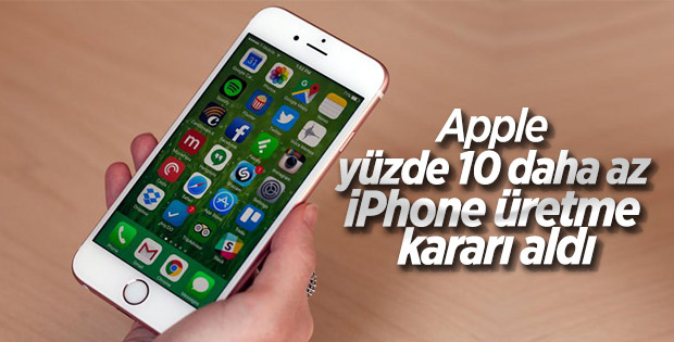 Apple, daha az iPhone üretme kararı aldı