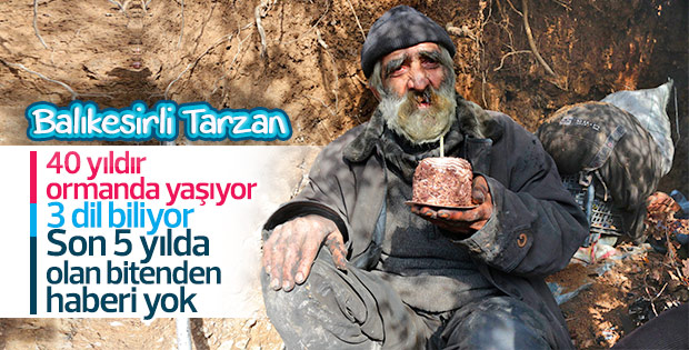 40 yıldır mağarada yaşayan Balıkesirli