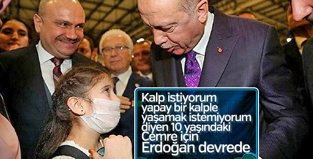 Cumhurbaşkanı Erdoğan'dan 'kalp' istedi