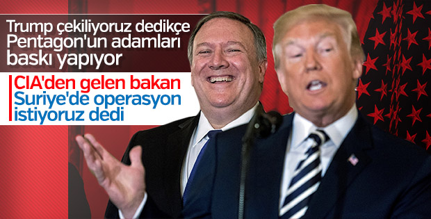 Pompeo: Trump Suriye'de yeniden eyleme geçmek istiyor