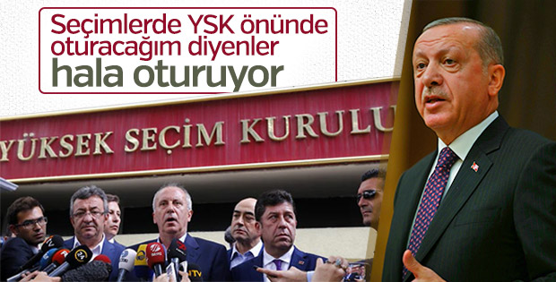 Erdoğan'dan, Muharrem İnce'ye: Hala oturuyorsun