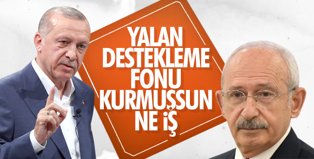 Erdoğan: CHP 'yalan destekleme fonu' oluşturdu