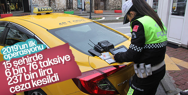 Taksicilere ceza yağdı