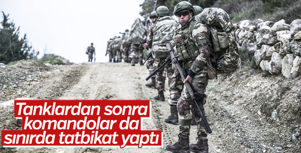 TSK'den İdlib sınırında eğitim faaliyeti