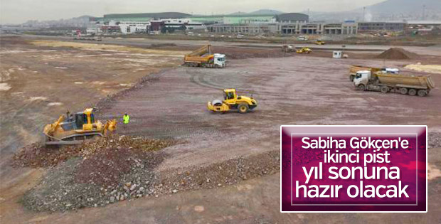 Sabiha Gökçen Havalimanı’na ikinci pist çalışmaları