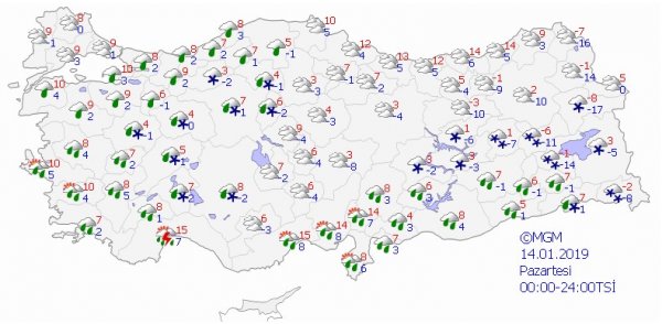 İstanbul'a kar geliyor