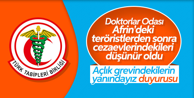 TTB açlık grevindekiler için bildiri yayınladı