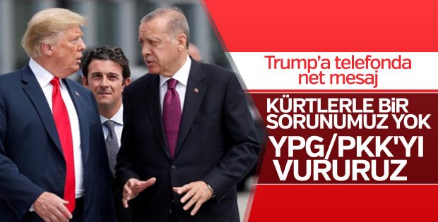Erdoğan Trump ile telefonda görüştü