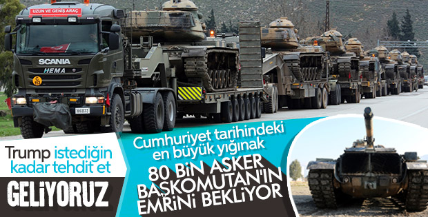 Suriye sınırına askeri sevkiyatlar sürüyor