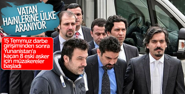 Yunanistan'a kaçan darbeciler için başka bir ülke