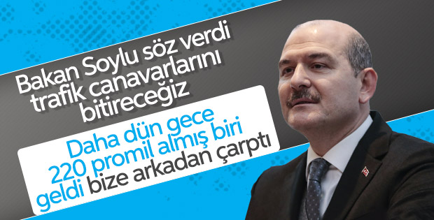 Süleyman Soylu, aracına çarpan alkollü sürücüyü anlattı