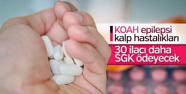 30 ilaç daha geri ödeme listesine alındı