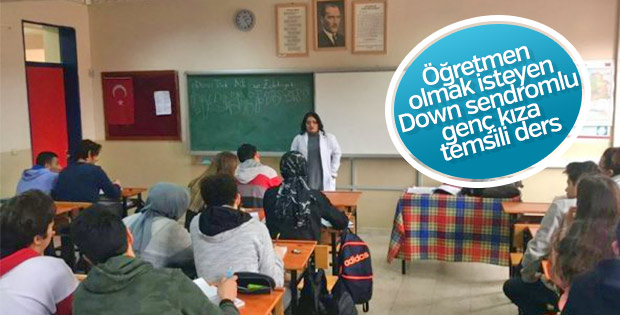 Down sendromlu Aynur'un öğretmenlik hayali gerçek oldu