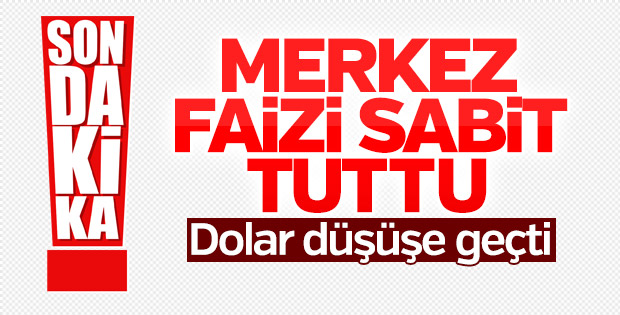 Merkez Bankası faiz kararını açıkladı