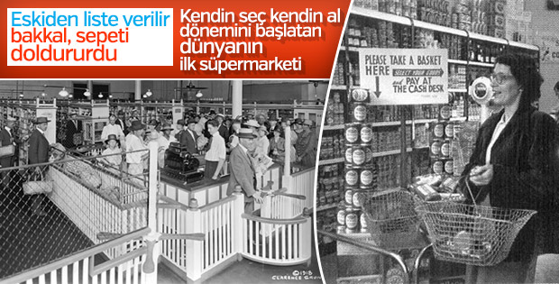 Dünyanın ilk modern süpermarketinde self servis devri