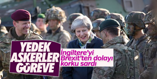 İngiltere'de yedek askerlere anlaşmasız Brexit görevi
