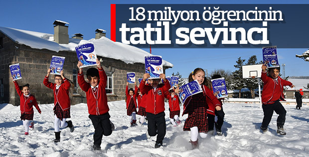 Okullar yarıyıl tatiline girdi