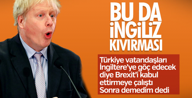 Boris Johnson Türkiye söylemlerini inkar etti