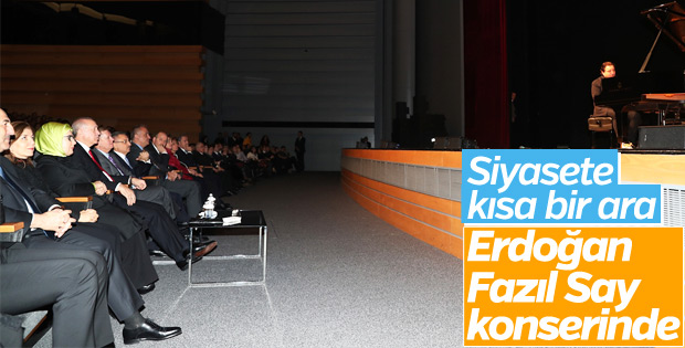 Cumhurbaşkanı Erdoğan, Fazıl Say konserinde