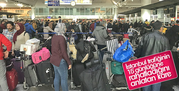 Havalimanlarında yarıyıl tatili yoğunluğu