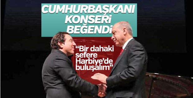 Erdoğan'dan Fazıl Say'a teşekkür