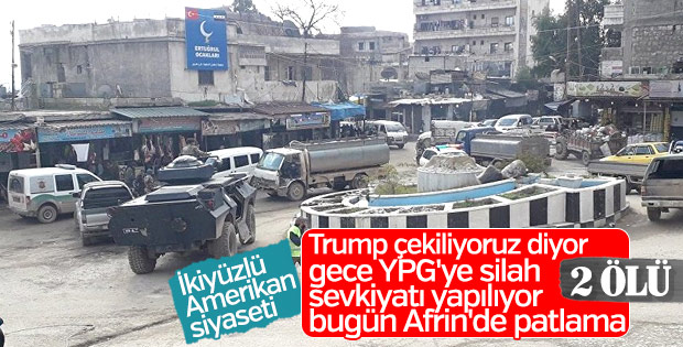 Afrin'de terör saldırısı: 2 ölü, 11 yaralı