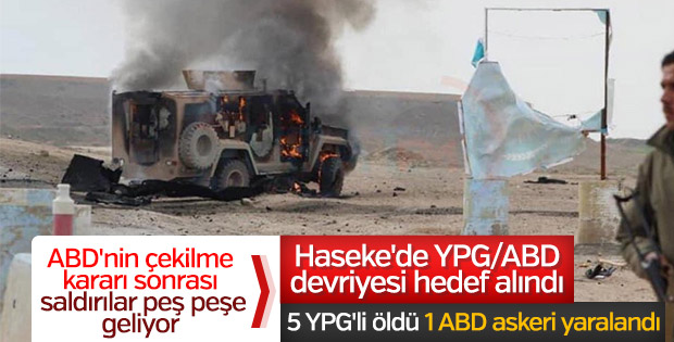 Suriye'de ABD/YPG ortak devriyesine saldırı