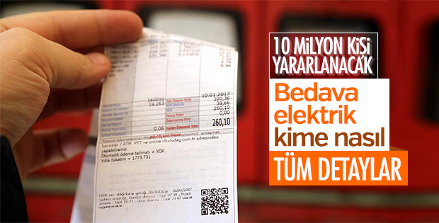 Elektrik desteğinden 10 milyon kişi faydalanacak
