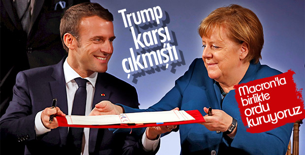 Merkel: Fransa ve Almanya ortak ordu kuracak