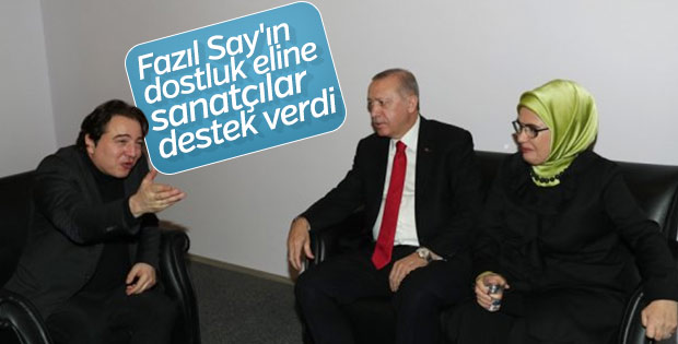 Fazıl Say'a sanatçılardan destek