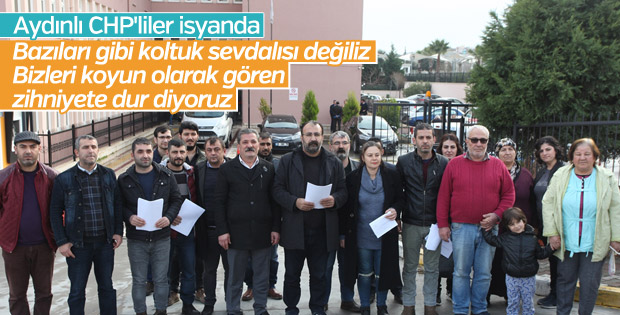 CHP Söke teşkilatında 36 üye istifa etti