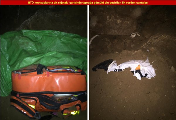 Teröristler caminin altına sığınak yapmışlar