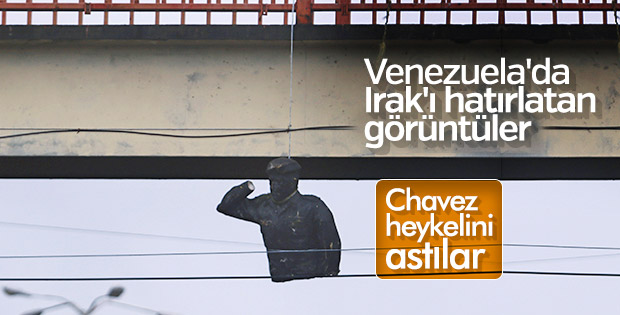Venezuela'da Amerikancılar sokakları yakıp yıktı