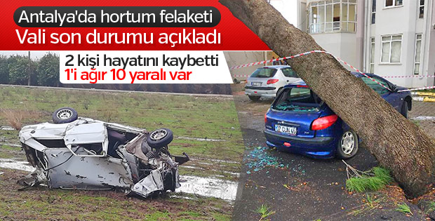 Antalya Valisi, hortum felaketiyle ilgili konuştu