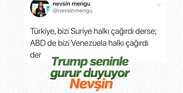 Solcu geçinen Nevşin Mengü Amerikancı oldu