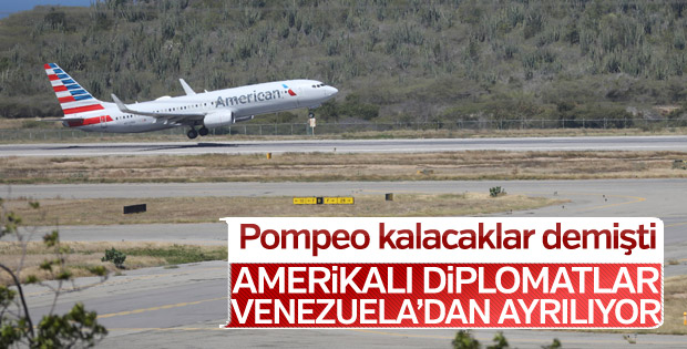 ABD'li diplomatlar Venezuela'dan ayrılıyor