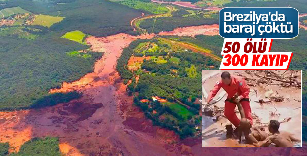 Brezilya’da baraj felaketi: 50 ölü 300 kayıp