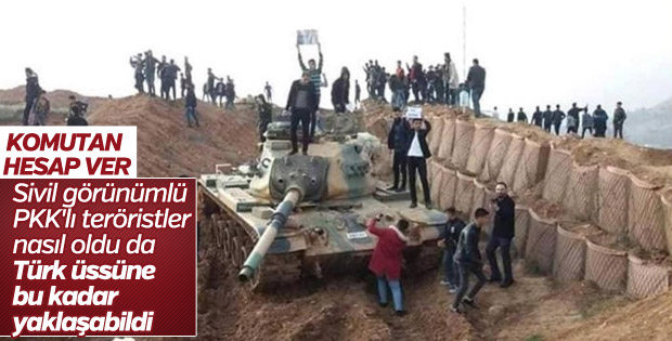Kuzey Irak’ta teröristlerin üsse saldırdığı an