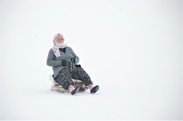Saman Dağı eteklerinde kar şenlikleri yapıldı 