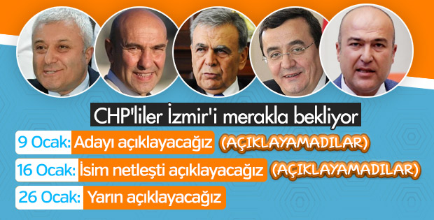 CHP'nin İzmir adayının yarın açıklanması bekleniyor