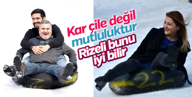 Rize'de kar festivali başladı