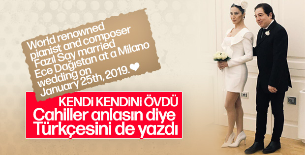 Fazıl Say şahsi hesabından kendini övdü